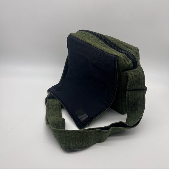 Lukla Green Messenger Bag with Sun Moon Embroidery - Picture 7 of 12